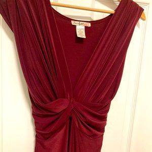 Love Sqaured maroon dress